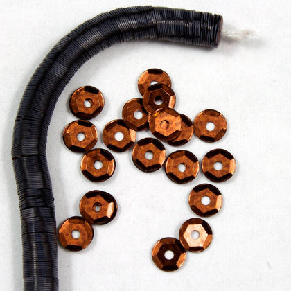 4mm Bronze Cupped Sequin-General Bead