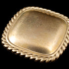 28mm Rope Edged Square (4 Pcs) #2058-General Bead