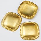 28mm Rope Edged Square (4 Pcs) #2058-General Bead