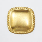 28mm Rope Edged Square (4 Pcs) #2058-General Bead