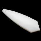 38mm Chalk White Long Teardrop Pendant #2059-General Bead