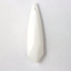 38mm Chalk White Long Teardrop Pendant #2059-General Bead