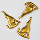 25mm Howling Coyote Charm (2 Pcs) #2075-General Bead