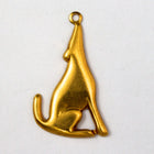 25mm Howling Coyote Charm (2 Pcs) #2075-General Bead
