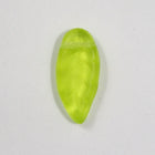 16mm Matte Light Olivine Long Leaf (5 Pcs) #2085-General Bead