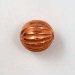 12mm Corrugated Coppertone Bead-General Bead