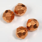 10mm Faceted Copper Tone Bead-General Bead