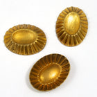 13mm x 18mm Fluted Oval (2 Pcs) #2089-General Bead