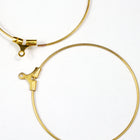 40mm Golden Ear Hoop-General Bead