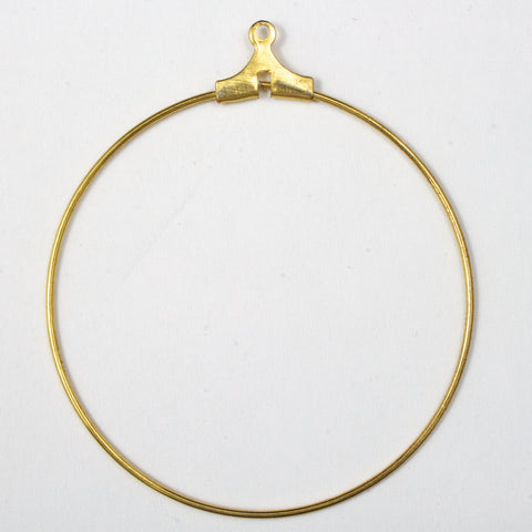 40mm Golden Ear Hoop-General Bead