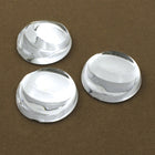 25mm Crystal Tilted Crescent Round Cabochon-General Bead