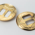 28mm Gold Brass Star Concho (2 Pcs) #2100A