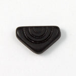 12mm Matte Black Triangle Bead (15 Pcs) #2104-General Bead
