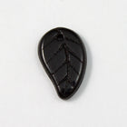 15mm Black Curved Leaf #2107-General Bead