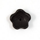 16mm Matte Black Flower Cup #2108-General Bead