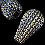 30mm Perforated Antique Brass Teardrop Bead-General Bead