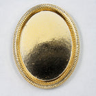 36mm x 28mm Vintage Golden Lucite Cabochon Setting-General Bead