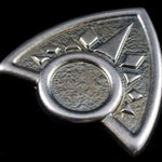 40mm Vintage Antique Silver Art Deco Shield (2 Pcs)#2137-General Bead