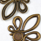 40mm Antique Brass Looped Elegant Cabochon Setting #2138-General Bead