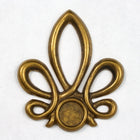 40mm Antique Brass Looped Elegant Cabochon Setting #2138-General Bead