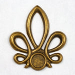 40mm Antique Brass Looped Elegant Cabochon Setting #2138-General Bead