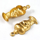 15mm Raw Brass Head with Neck Rings (2 Pcs) #2142-General Bead