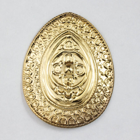 63mm Gold Eastern Teardrop Medallion #2146-General Bead