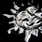 32mm Silver Smiling Sun #2156-General Bead