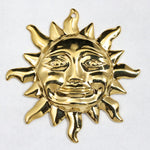 32mm Gold Smiling Sun #2157-General Bead