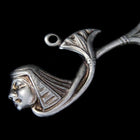 27mm Antique Silver Egyptian Lotus Profile (4 Pcs) #2167-General Bead