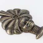 40mm Antique Silver Turbaned Head #2168a-General Bead