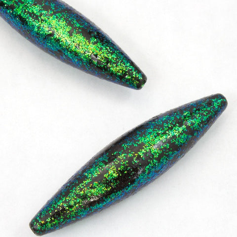 52mm Long Green Glitter Bead-General Bead