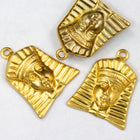 18mm Brass Egyptian Head (2 Pcs) #2208-General Bead