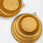 35mm Brass Concentric Crescent Cabochon Setting #2213-General Bead