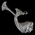 27mm Silver Egyptian Lotus Profile (2 Pcs) #2214-General Bead