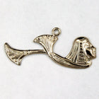 27mm Silver Egyptian Lotus Profile (2 Pcs) #2214-General Bead