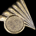 38mm Antique Brass Right Facing Art Deco Triangle (2 Pcs) #2227-General Bead