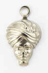 20mm Silver Man with Turban (2 Pcs) #2255a-General Bead