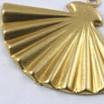 22mm Brass Open Fan (4 Pcs) #225-General Bead
