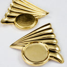 38mm Gold Left Facing Art Deco Triangle #SET148