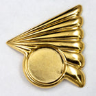 38mm Gold Left Facing Art Deco Triangle #SET148