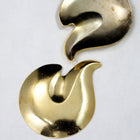 40mm Gold Deco Flame (2 Pcs) #2284-General Bead