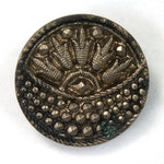 22mm Silver Art Deco Button SOLD OUT-General Bead
