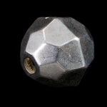 10mm Faceted Silver Tone Bead-General Bead