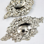 65mm Silver Baroque Cherub Plaque #2343-General Bead