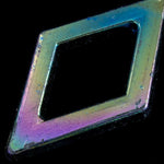 40mm Dark Iridescent Diamond Pendant-General Bead