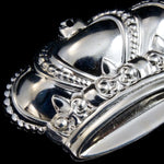 35mm Silver Crown Charm (2 Pcs) #2355-General Bead