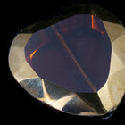 28mm Dark Topaz/Gold Heart #2356-General Bead