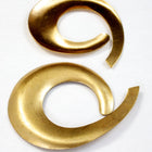 55mm Brass Dapped Counter-Clockwise Swirl #2363-General Bead