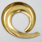 55mm Brass Dapped Counter-Clockwise Swirl #2363-General Bead